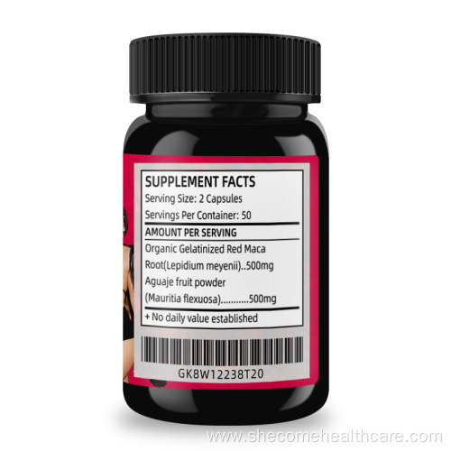 Maca Natural Supplement Butt and Breast Enhancement Capsules